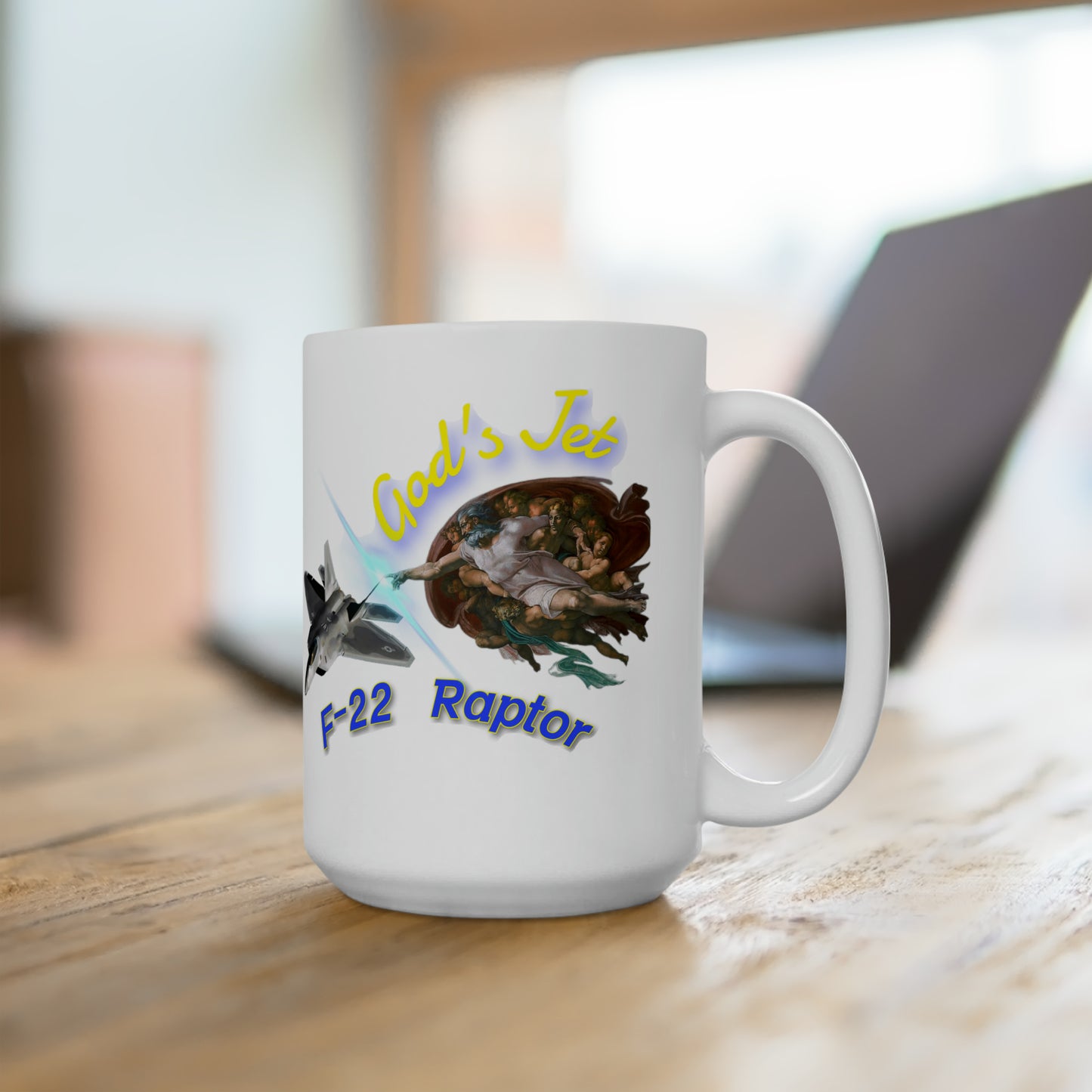 F-22 Raptor, Ceramic Mug 15oz