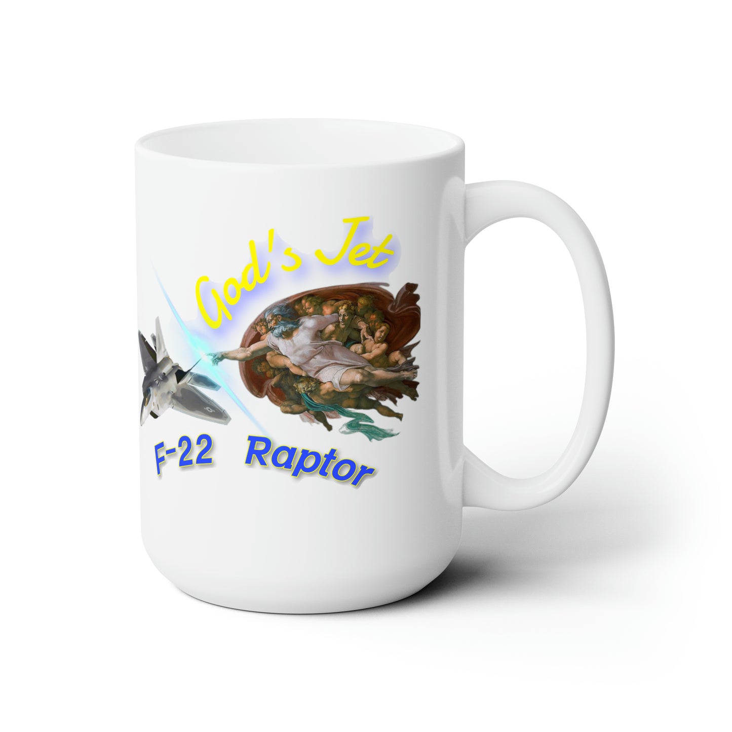 F-22 Raptor, Ceramic Mug 15oz