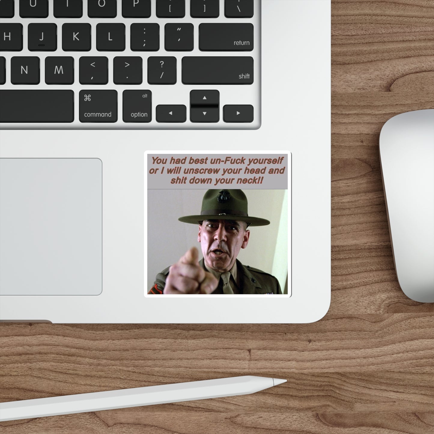 Gunnery Sergeant Hartman encouragement