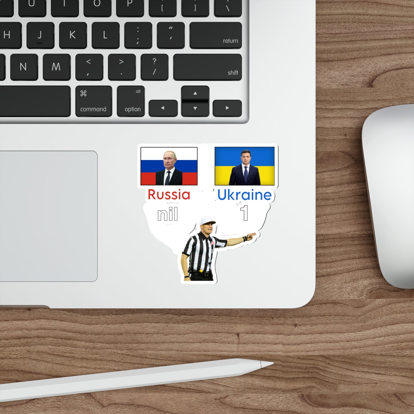 Russia nil, Ukraine 1