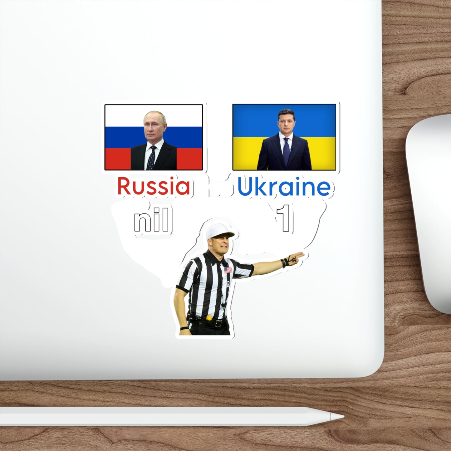 Russia nil, Ukraine 1
