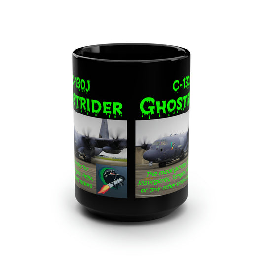 Ghostrider meat grinder, Black Mug, 15oz