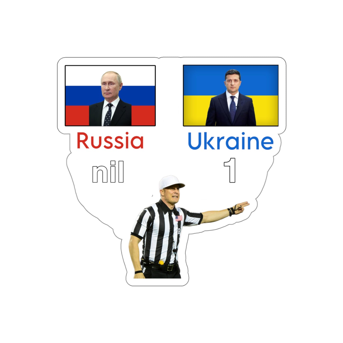 Russia nil, Ukraine 1